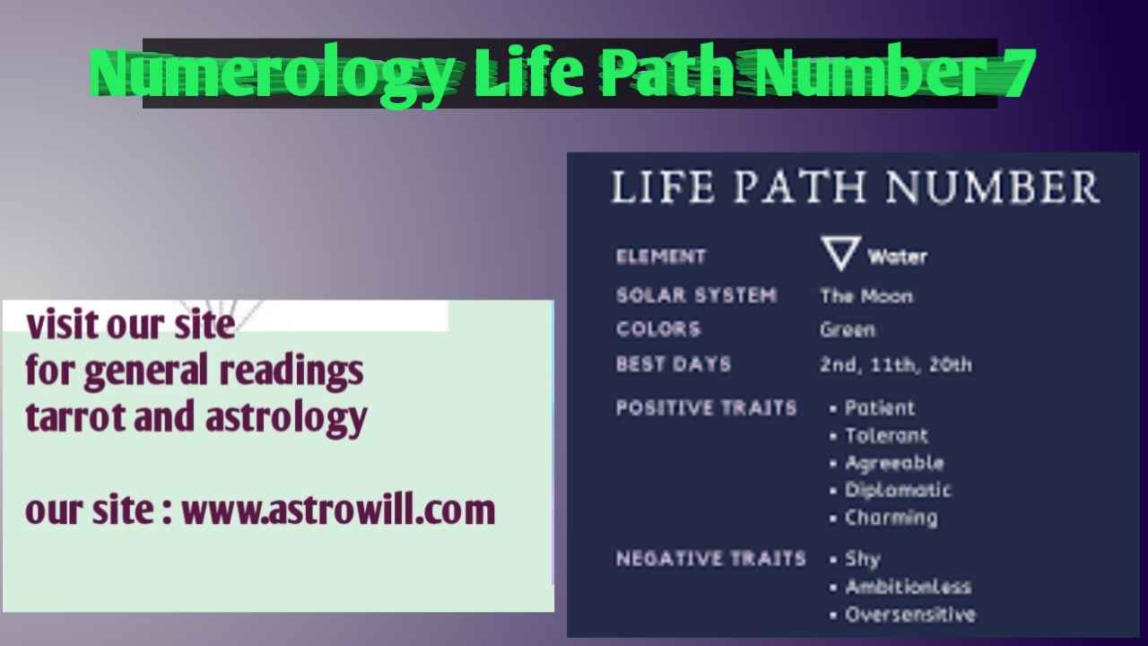 Numerology Life Path Number 7 in Astrology