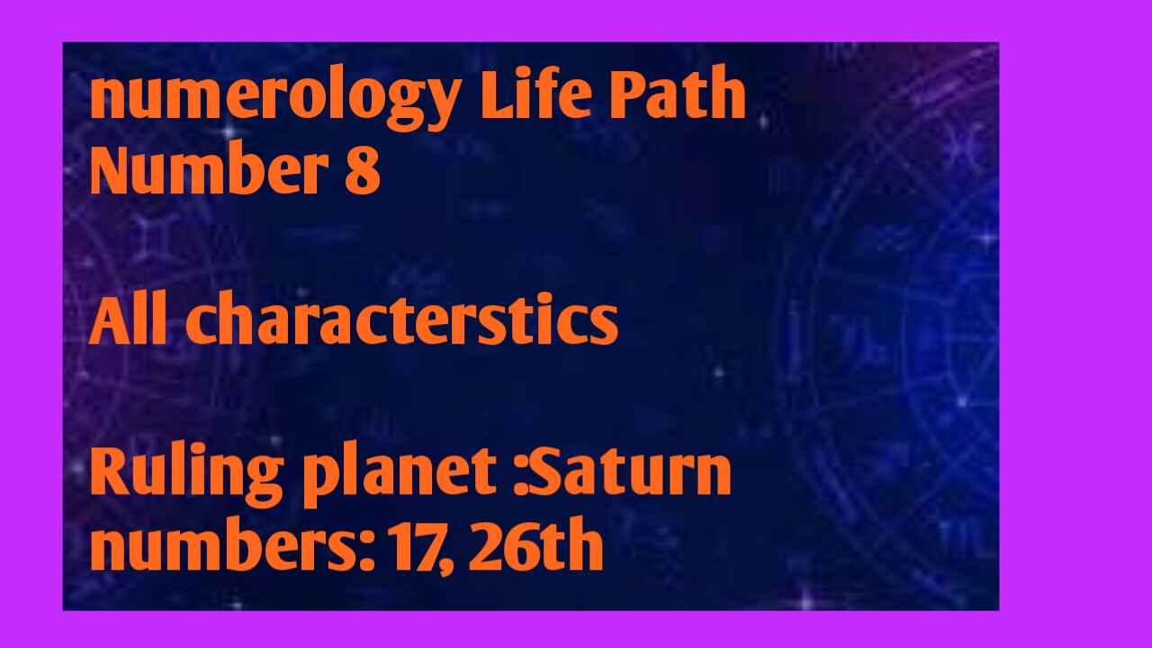 Numerology life Path number 8 all characteristics